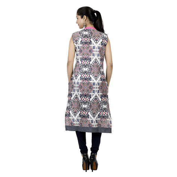 Ruzzell Floral multi color Flaired Frock anarkali Kurti - Image 6