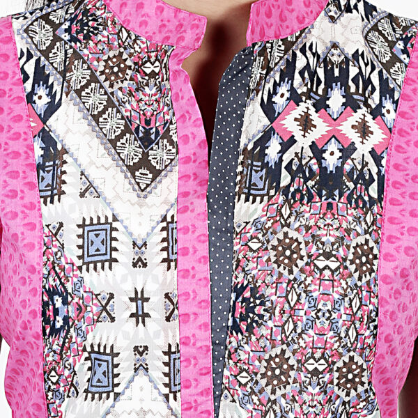 Ruzzell Floral multi color Flaired Frock anarkali Kurti - Image 5