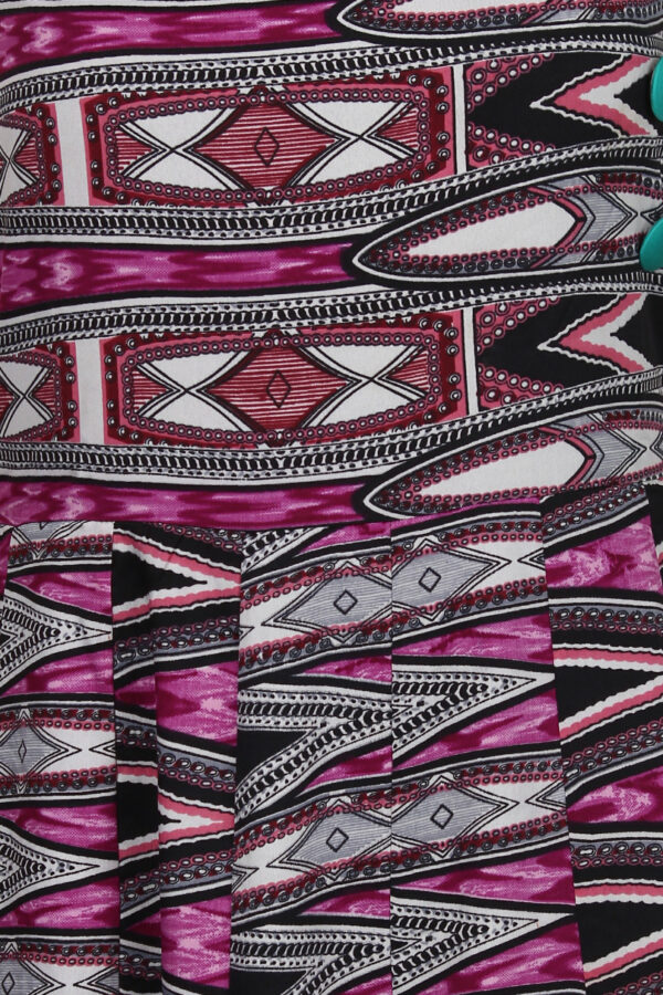 Ruzzell long  Multicolor sleeveless Flaired one piece - Image 6