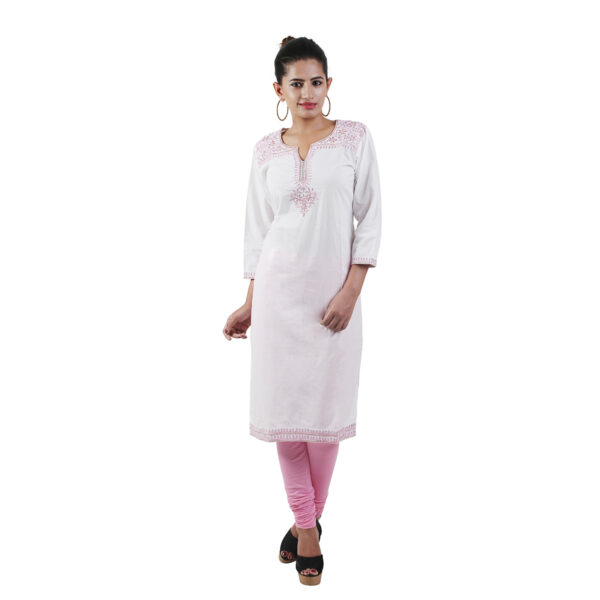Women Printed Pure Cotton Straight Kurti