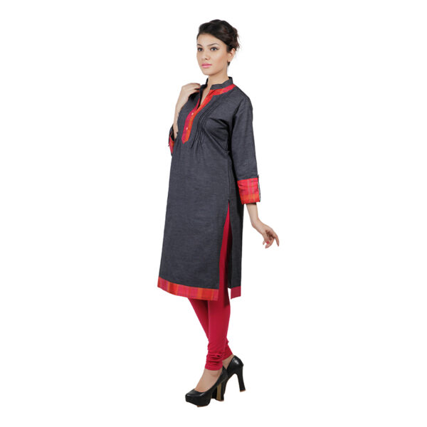 Women Embroidered Organza Ethnic Dress - Image 4