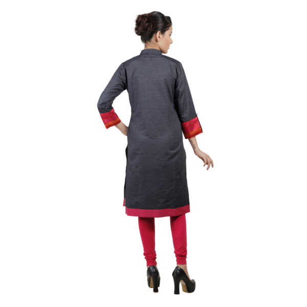 Women Embroidered Organza Ethnic Dress - Image 3