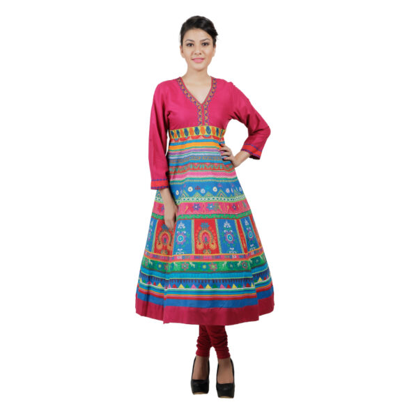Women Embroidered Viscose  Straight Kurti - Image 5