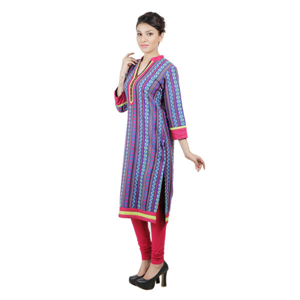 Women Floral Print Pure Cotton Straight Kurta