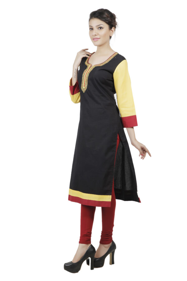 Women Printed Viscose Rayon Gown Kurti - Image 3